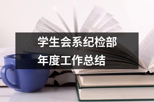 學生會系紀檢部年度工作總結