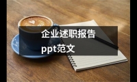 企業述職報告ppt范文