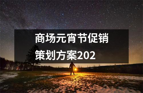 商場元宵節(jié)促銷策劃方案202