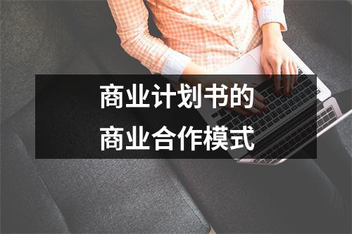 商業(yè)計劃書的商業(yè)合作模式