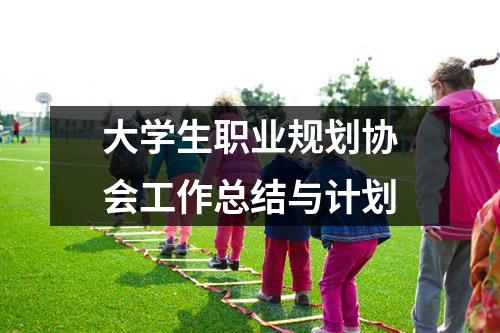 大學生職業規劃協會工作總結與計劃