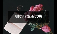 財務(wù)狀況承諾書