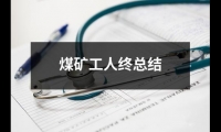 關于煤礦工人終總結（共13篇）