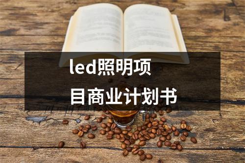 led照明項目商業計劃書