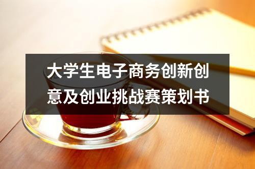 大學生電子商務創新創意及創業挑戰賽策劃書