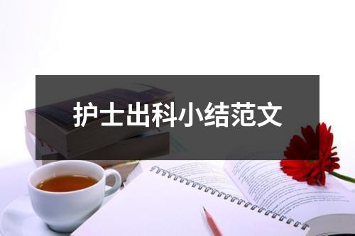 護士出科小結范文