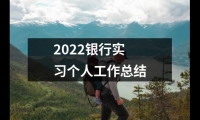 關于2022銀行實習個人工作總結