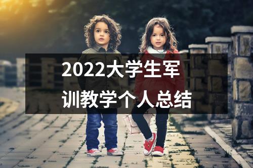 2022大學生軍訓教學個人總結