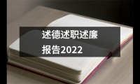 關于述德述職述廉報告2022