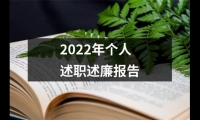 關于2022年個人述職述廉報告