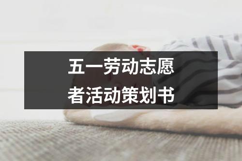 五一勞動志愿者活動策劃書