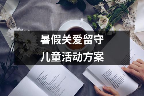 暑假關愛留守兒童活動方案