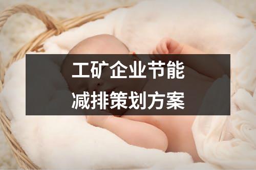 工礦企業(yè)節(jié)能減排策劃方案