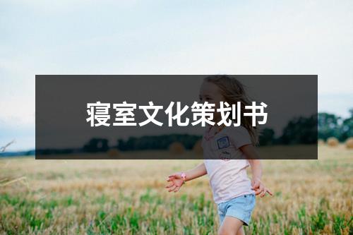 寢室文化策劃書