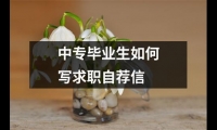 關于中專畢業生如何寫求職自薦信（精選12篇）