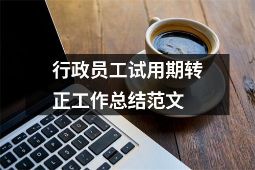 行政員工試用期轉(zhuǎn)正工作總結(jié)范文