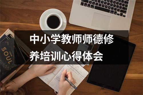 中小學教師師德修養培訓心得體會