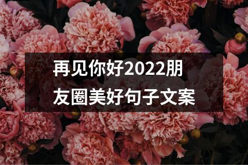 再見你好2022朋友圈美好句子文案