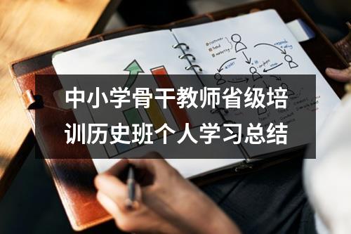 中小學骨干教師省級培訓歷史班個人學習總結