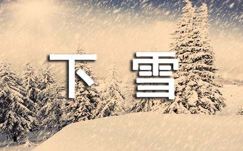 關于下雪的周記集錦(4篇)