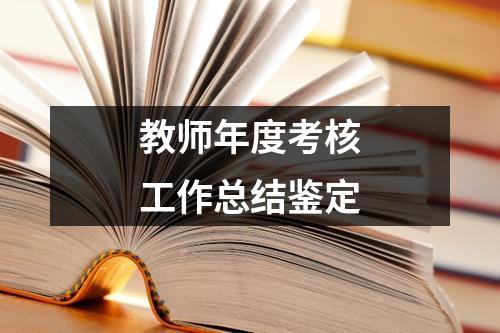 教師年度考核工作總結鑒定