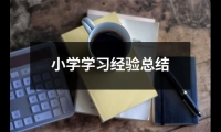 關于小學學習經驗總結