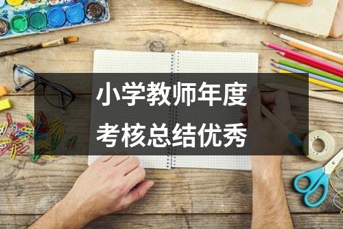 小學教師年度考核總結優秀