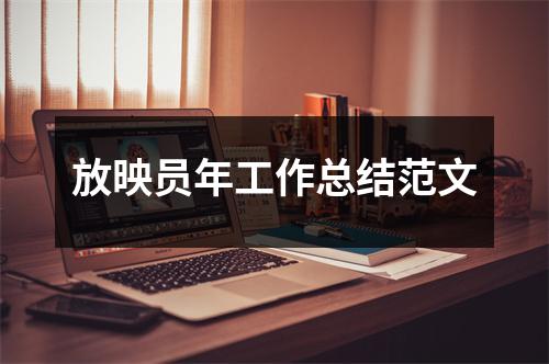 放映員年工作總結范文